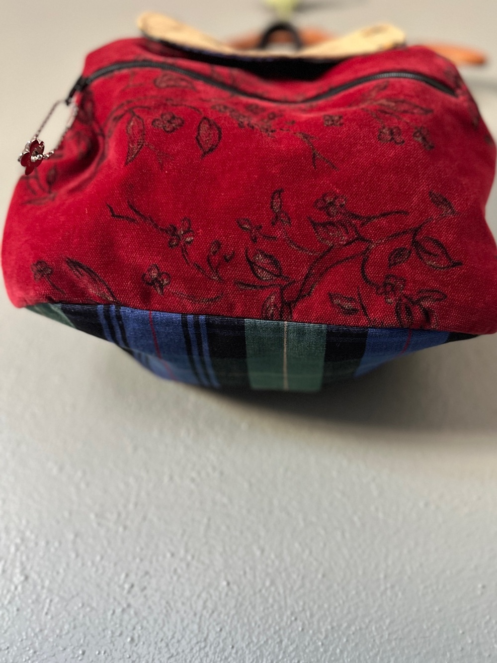 Nordic House Designs Red Velvet Bumblebee Backpack Bag - Picture 5 of 15